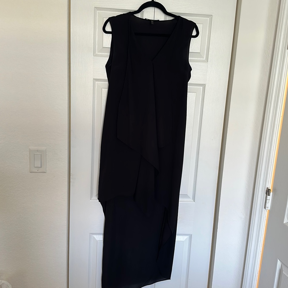 BCBGMAXAZRIA Black Ruffle High Low Dress or Tunic